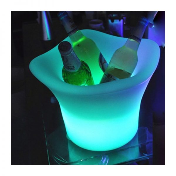 led champagne bucket