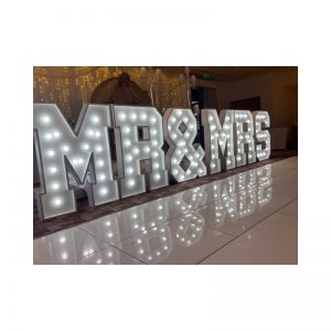 mr and mrs light up letters