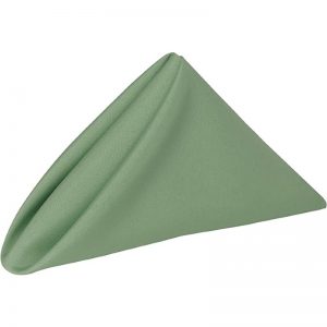 sage green napkin hire