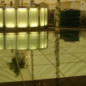 mirrored dance floor rental