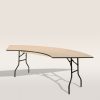 serpentine folding table