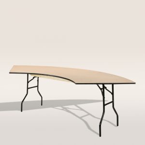 serpentine folding table